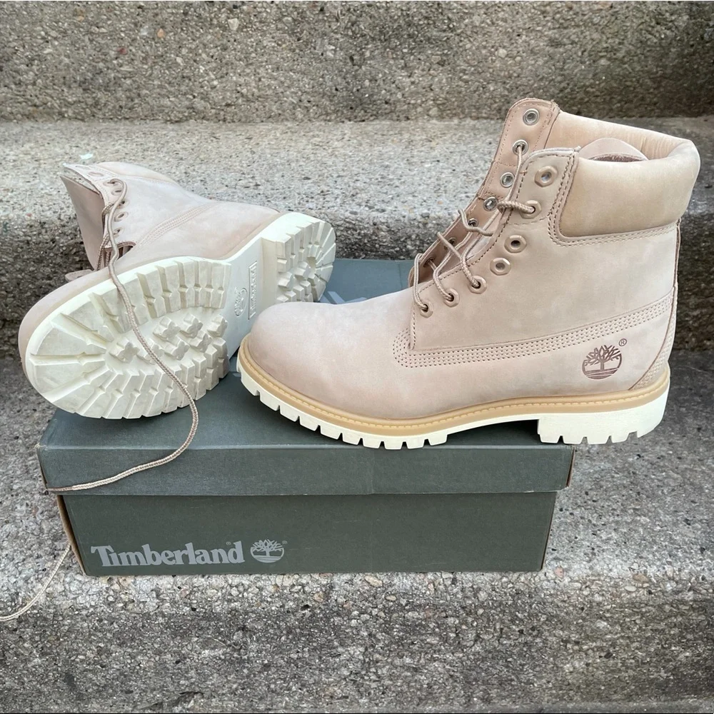 [SOLD on Mercari] Beige Timberlands (6 inch) EXCELLENT CONDITION! - Picture 3 of 8